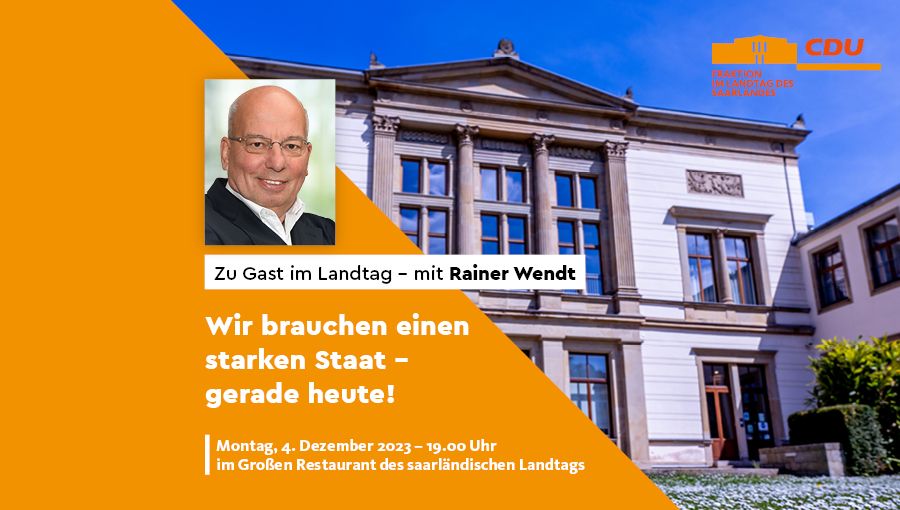 Zu Gast im Landtag - mit Rainer Wendt